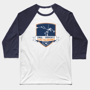 Zinal Grimentz Switzerland leewarddesign Baseball T-Shirt